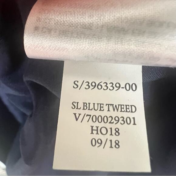 NWT Banana Republic Blue Italian Tweed Racerback Sleeveless Fit Flare Dress 6 - Picture 8 of 9